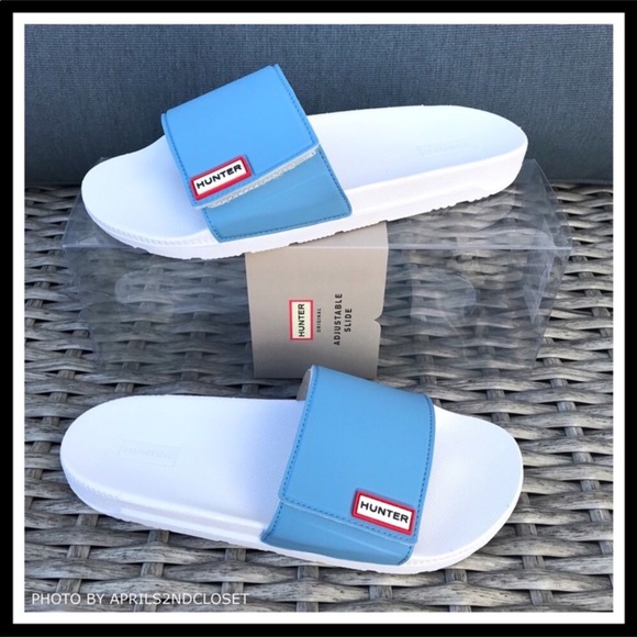 HUNTER SLIDES SANDALS SPORT FLATS SLIP ONS - Picture 6 of 8
